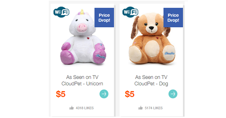 RUN!! CloudPets Only $5.00 Each! (Compare to $16.99)