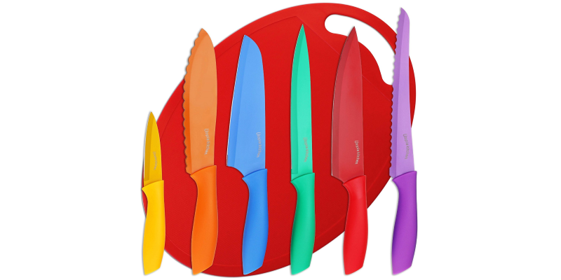 Utopia Non-Stick Knife Set and Cutting Board Only $10.00!! (Reg $29.99)