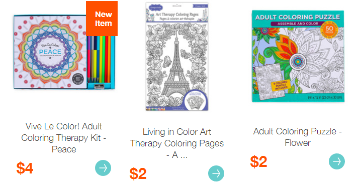 Hollar: HUGE Sale on Adult Therapy Coloring Books & Pencils! Prices Start at Only $0.75!!