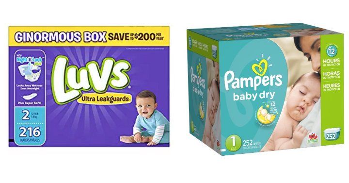 RUN! Stock up Prices on Pampers & Luvs Diapers! Prices Start at Just $0.10 per Diaper!
