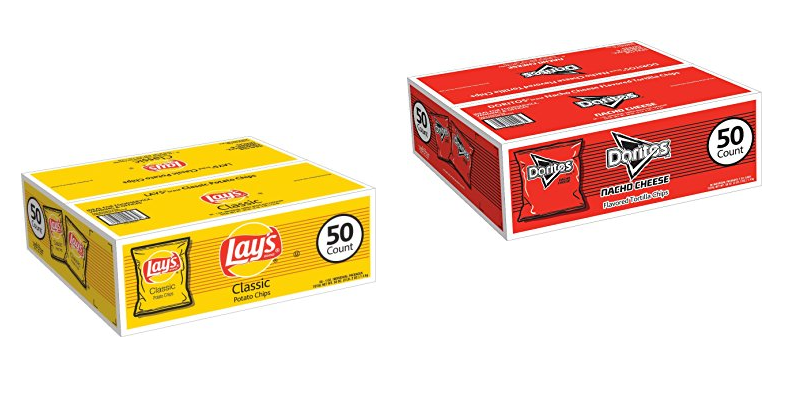 AMAZON PRIME: 50-count Boxes of Doritos or Lays Potato Chips Only $12.72 Shipped!