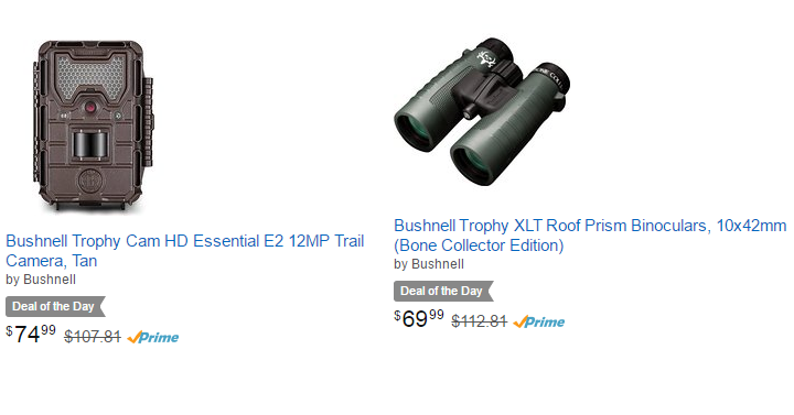 Bushnell Trophy Cam 12 MP Trail Camera Only $74.99 Shipped! (Reg. $107.81) & Bushnell Trophy Roof Prism Binoculars Only $69.99 Shipped! (Reg. $112.81) Today, Jan. 7th Only!