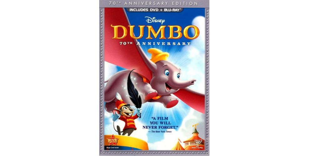 Dumbo: 70th Anniversary Edition on Blu-ray + DVD Only $9.99!