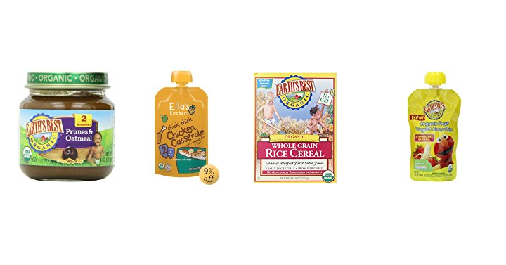 Save 25% off Earth’s Best Foods & Ella’s Kitchen Organic Foods!