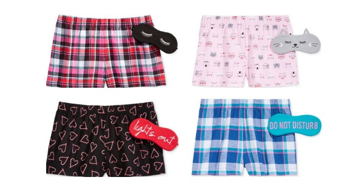 HOT! Women’s Pajama Shorts and Eye Mask Set Only $3.06 each! (Reg. $24.50) & Top and Pants PJ Sets Only $10.50! (Reg. $42)