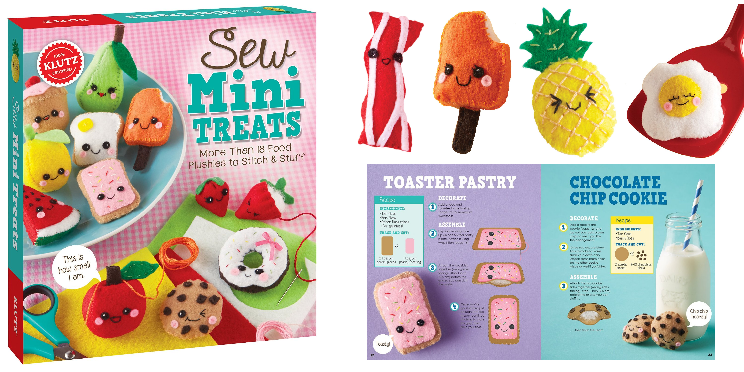 Super Cute Sew Mini Treats Set Only $13.39!! More Than 18 Food Plushies to Stitch & Stuff!!