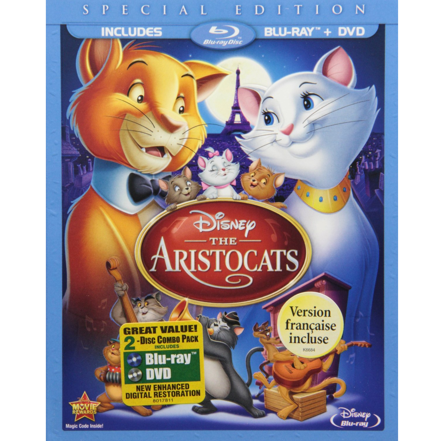 The Aristocats (Blu-ray/DVD) Special Edition Only $9.99 on Amazon!