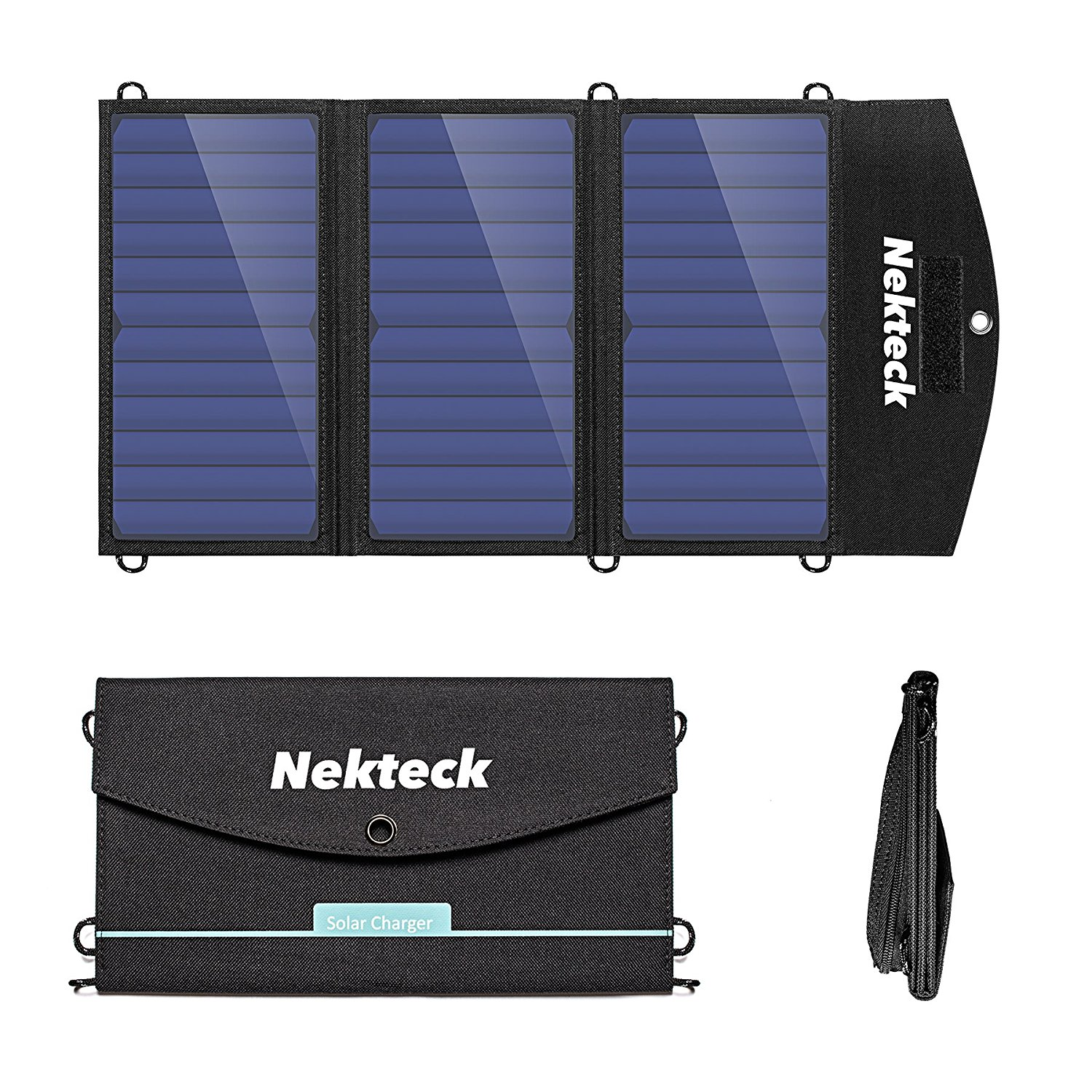 Solar Charger with 2-Port USB Charger $39.85!
