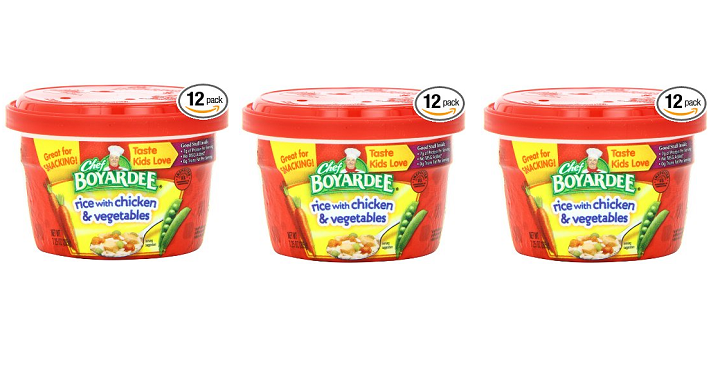 Chef Boyardee Rice with Chicken & Vegetables Microwaveable Bowls (12 Pack) Only $11.29 Shipped!