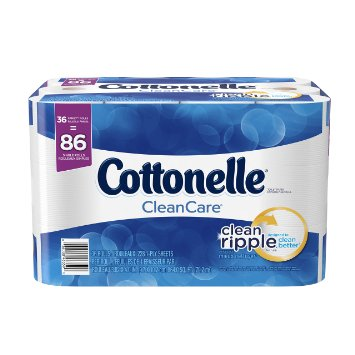 Cottonelle CleanCare Family Roll Toilet Paper 36-Count Just $16.99 Shipped!