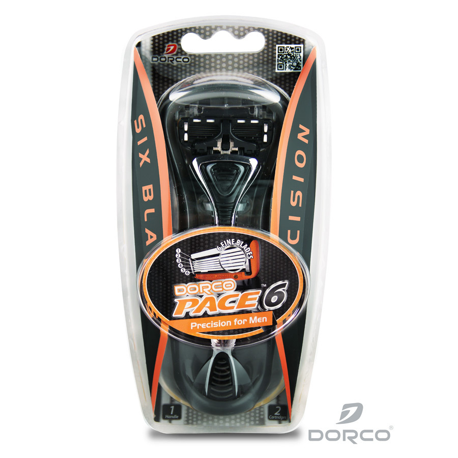 Dorco Pace 6 Razor Handle & 2 Cartridges Only $2.99 Shipped!