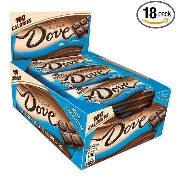 Dove 100 Calories Milk Chocolate Candy Bars (18 Count) Only $7.50!!