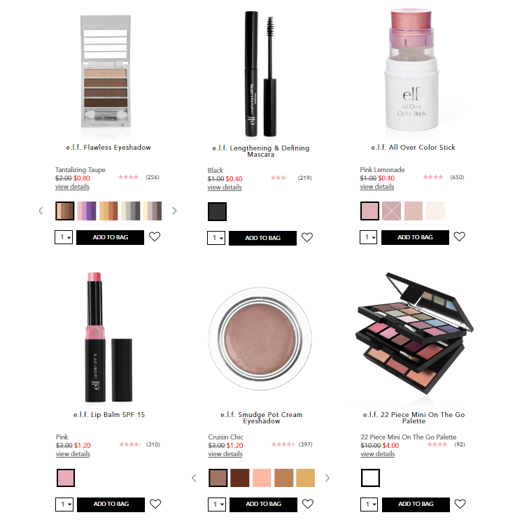 ELF Makeup: End of Season Sale, Prices Start at $.40! Plus, FREE Gift & Shipping with $25 Purchase!