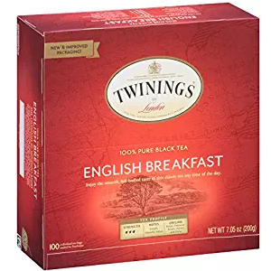 Twinings Tea, English Breakfast, 100 Count ONLY $7.60 Shipped!