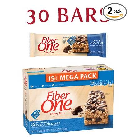 Fiber One Chewy Bars Oats and Chocolate (30 Count) Only $8.47 Shipped!