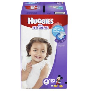 Huggies Little Movers Diapers (Size 4) 152 Count Only $22.81 Shipped!