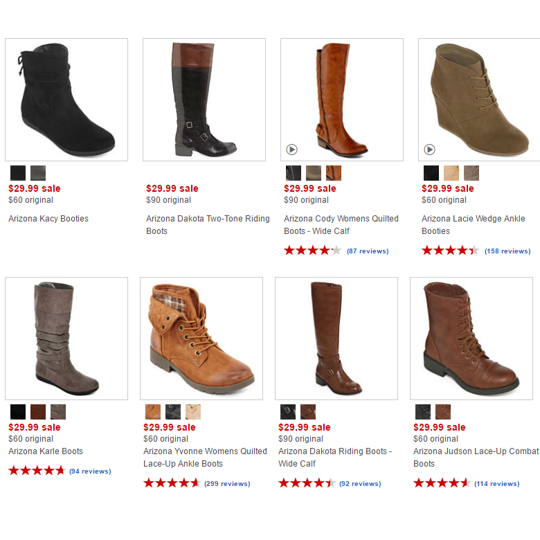 JC Penney: $10 Off Your $25 Purchase!! Women’s Boots Only $19.99 + FREE In-Store Pick Up!