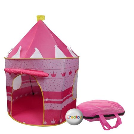 Children Foldable Play Tent Girls Pink Castle (Indoor/Outdoor Use) Only $24.99 (Reg $64.95)