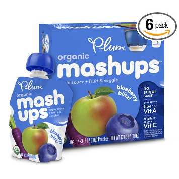 Amazon: Plum Kids Organic Fruit and Veggie Mashups as little as $15.15 Shipped – Just $.63 Each!