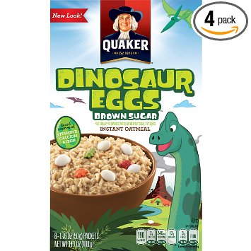 Quaker Instant Oatmeal, Dinosaur Eggs and Brown Sugar Pack of 4 Only $6.97 Shipped!