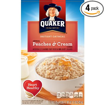 Amazon Prime Members: Quaker Instant Oatmeal (Peaches & Cream) Pack of 4 Only $6.50 Shipped!