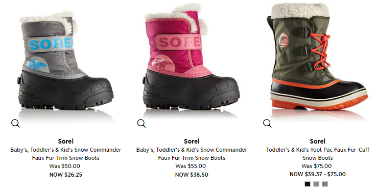 Save Big on SOREL Boots! Kid’s Snow Boots Starting at $26.25 Shipped!