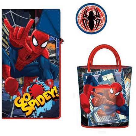 Spiderman Sleeping Bag Tote Set Only $5.00!