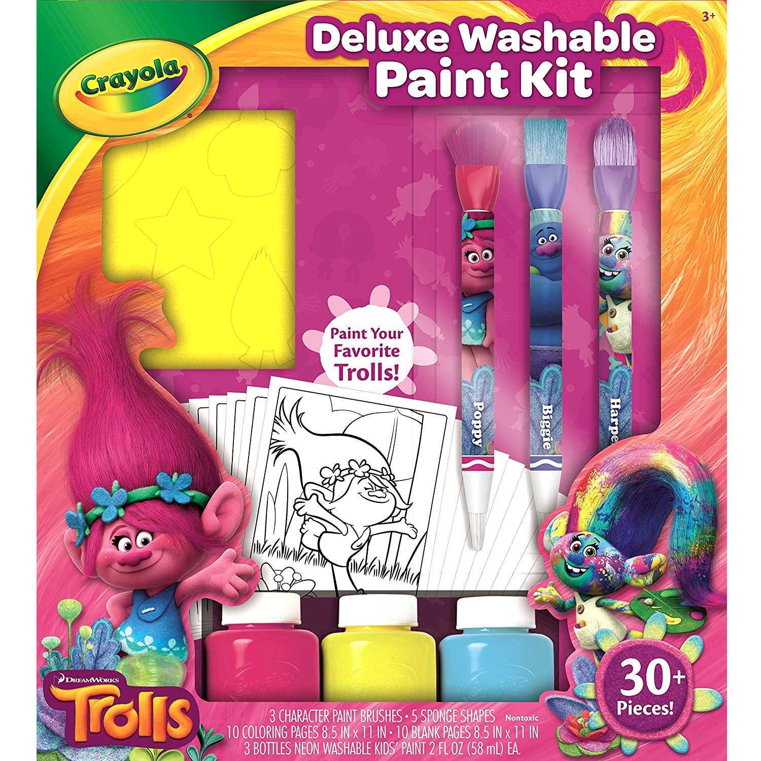 Amazon: Crayola Trolls Deluxe Washable Paint Kit Only $7.83 (Reg $19.49)