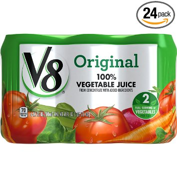 V8 100% Vegetable Juice pack of 24 Only $10.00 Shipped!