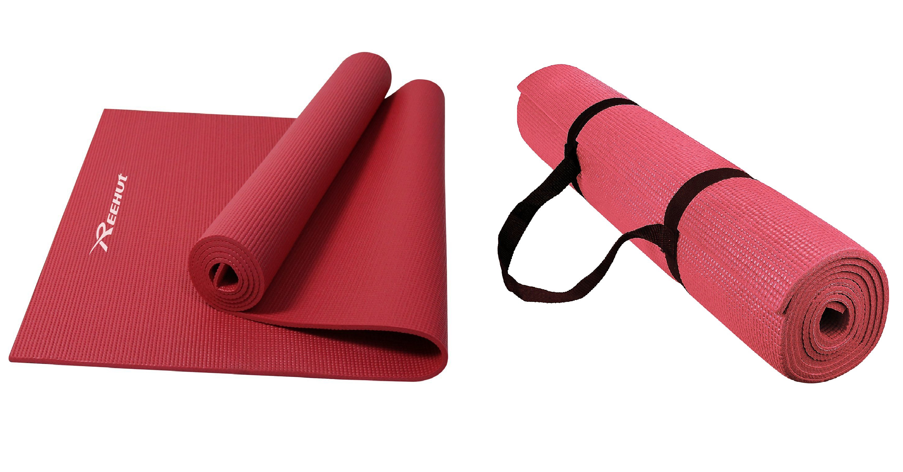 Reehut 1/4-Inch High Density Exercise Yoga Mat with Carrying Strap Only $14.99! (Reg $25.99)
