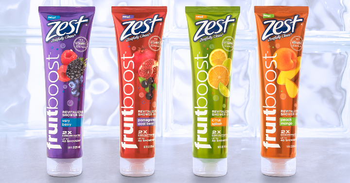 FREE Zest Fruitboost Shower Gel With Mobisave!