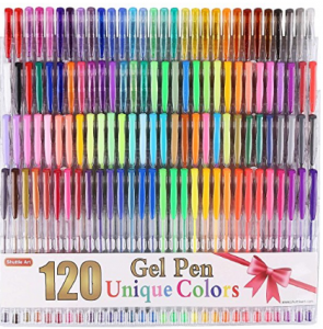 Shuttle Art 120 Unique Colors (No Duplicates) Gel Pen Set – $22.96!