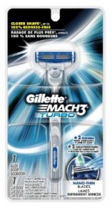 Gillette Mach3 Turbo Men’s Razor with 1 Mach3 Turbo Men’s Razor Refill – Only $2.69!