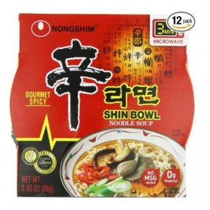 Nongshim Shin Big Bowl Noodle Soup, Gourmet Spicy, 3.03 Ounce (Pack of 12) – Only $8.36!