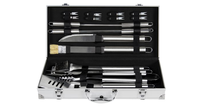 19pc Stainless Steel BBQ Grill Tool Set With Aluminum Storage Case Only $29.94 Shipped! (Reg. $79.95)
