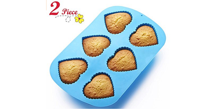 Heart Shaped Silicone Muffin (2 pack) only $7.99!
