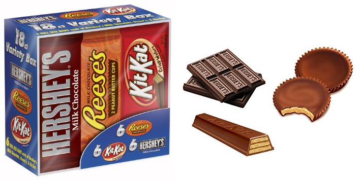 YUM!!! Hershey’s 18-pack of Candy Bars Only $9.56 SHIPPED!! (Hershey’s Bars, Reese’s, and Kit-Kat)