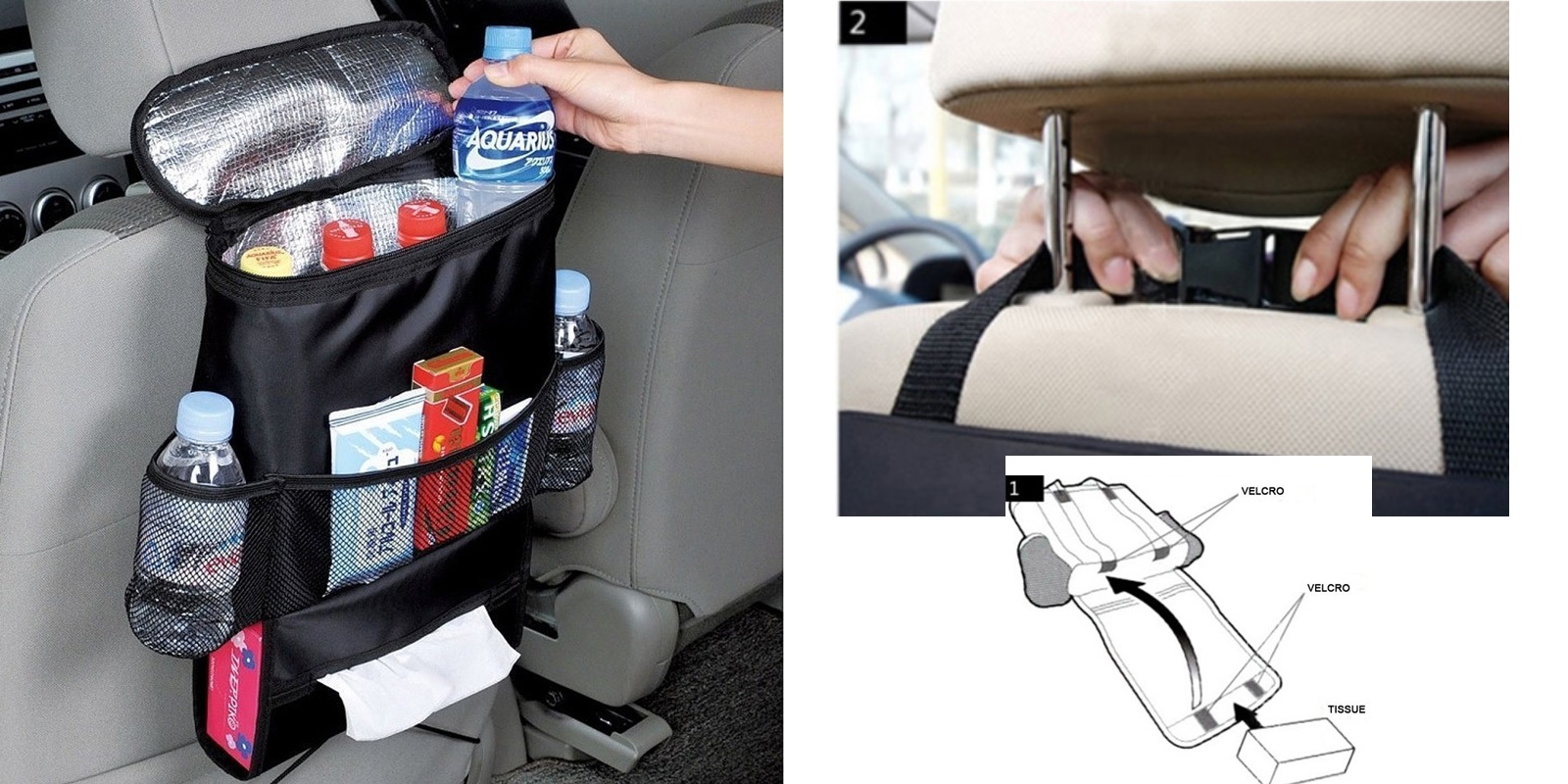 Insulated Auto Seat Back Organizer Just $8.49 for One of $15 for Two!! Ships FREE!!