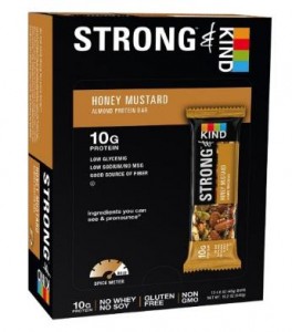 STRONG & KIND Protein Bars, Honey Mustard Savory Snack Bars (12 Count) – Only $8.46!