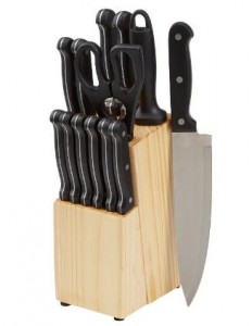 AmazonBasics 14-Piece Knife Set with Block – Only $19.99!
