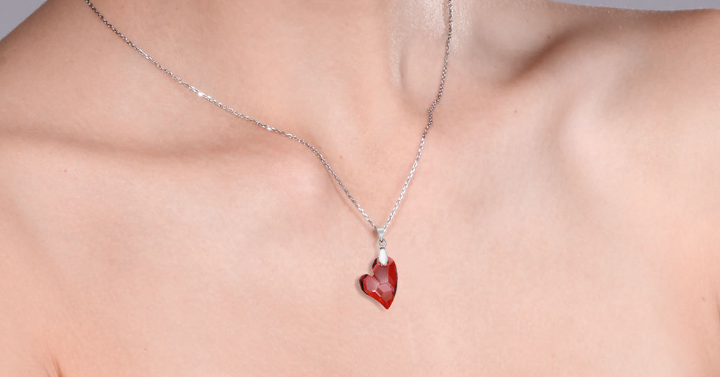 Devoted 2U Red Magma Heart Pendant Necklace Only $12.99!