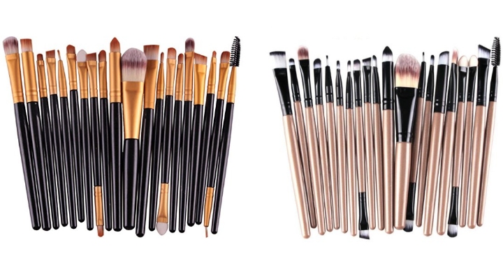 Wow! Susenstone Makeup Brush 20 Piece Set Starting at Only $4.29 Shipped! 23 Different Color Sets to Choose From!