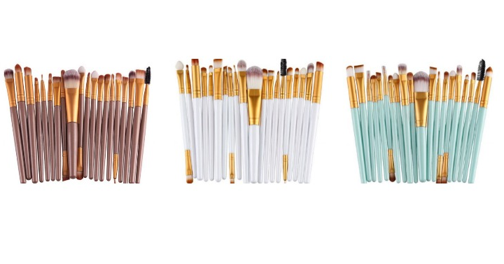 HOT! Nylon Makeup Brush Set (20 Pieces) Only $3.33 Shipped!