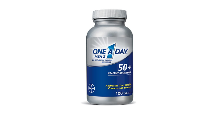 One A Day Men’s 50+ Advantage Multivitamins, 100 Count for only $3.30 Shipped!