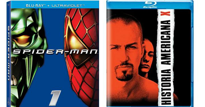 American History X (Bluray) or Spider Man (Bluray/Ultraviolet) – Only $4 Each!