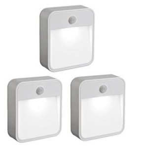 Mr. Beams Battery-Powered Motion-Sensing LED Stick-Anywhere Nightlight (Pack of 3) – Only $15.49!