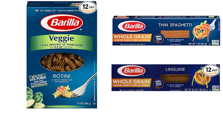 Take an Extra 20% off Barilla Healthy Whole Grain & Veggie Pasta Noodles!