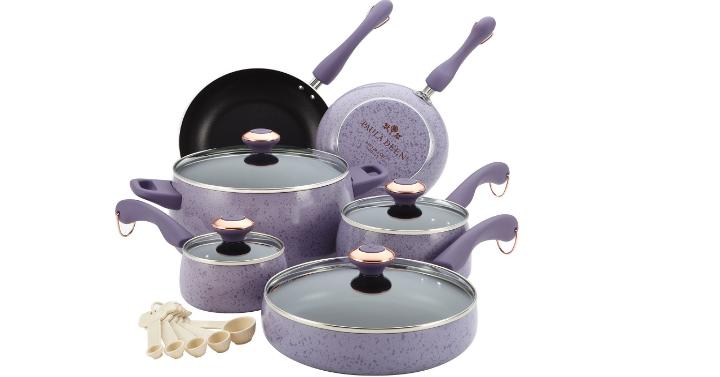 Paula Deen Signature Porcelain Nonstick 15-Piece Cookware Set – Only $82 Shipped!