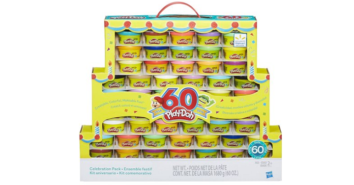 Play-Doh 60th Anniversary Celebration 60 Pack Only $14.94! (Reg. $19.94) That’s Only $0.25 Each!