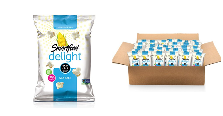 Smartfood Delight Popcorn, Sea Salt, 0.5 oz bags (40 count) for only $6.79 Shipped! That’s Only $0.17 each!
